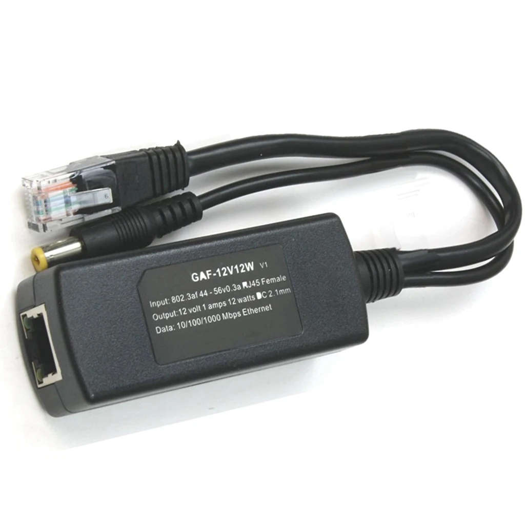 Гигабитные Poe разветвители 802.3af с выходом 12 В. Power Over Ethernet для устройств без poe