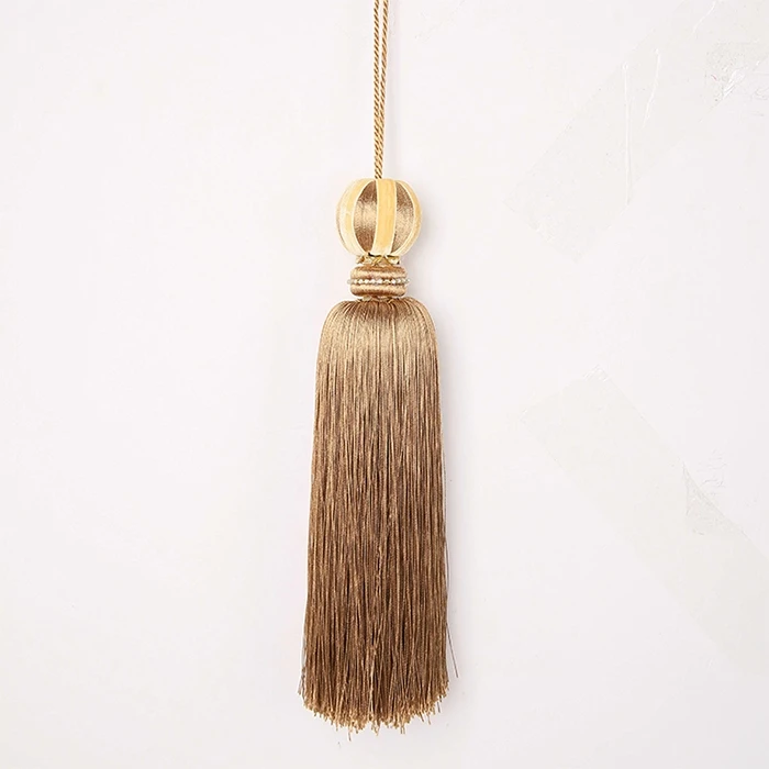

1Pc Home Decoration Hanging Rope Silk Tassel Fringe Trim Garment Decoration for DIY Embellish Curtain Accessories