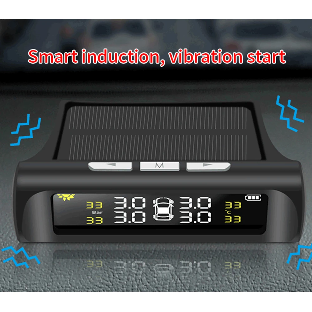 Система контроля давления в шинах TPMS на солнечной батарее 4-х колесный внутренний