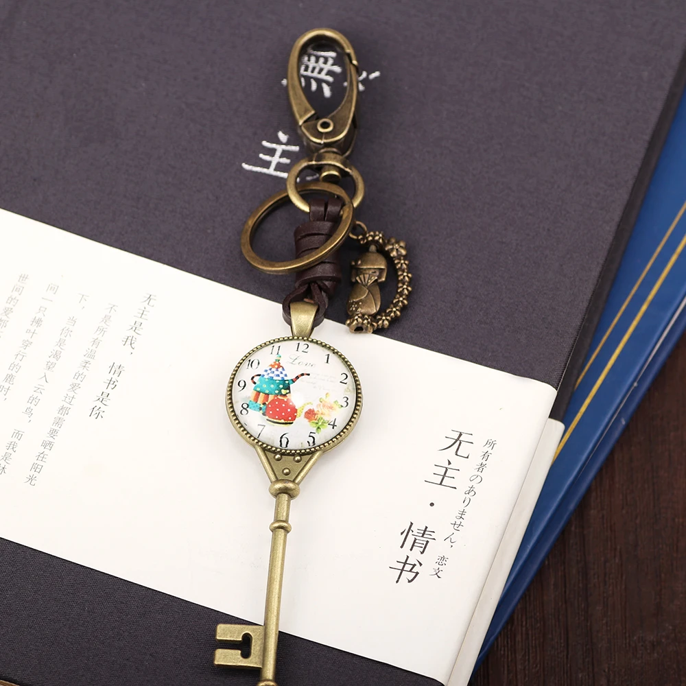 Ретро Бронзовая форма Колоки брелок красивые и привлекательные часы кварцевые