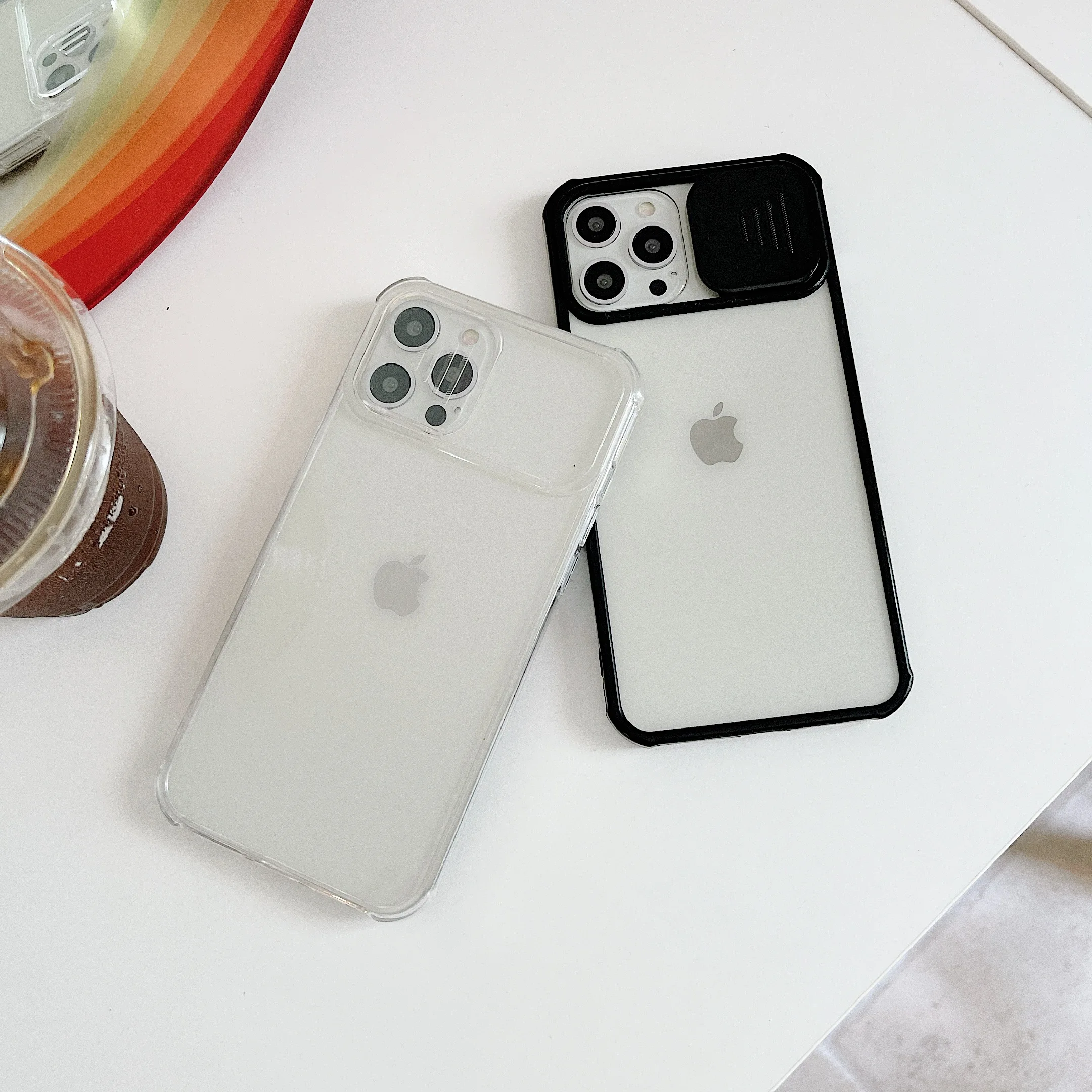 

Прозрачный мягкий защитный чехол из поликарбоната для объектива iPhone 11 12 13 Pro Max Mini Xs Max Xr 7 8 Plus, роскошный новый чехол