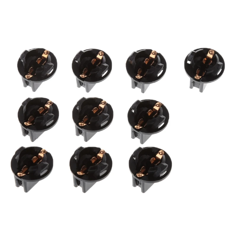 

10Pcs T10 Car Light Socket Twist Lock Wedge Instrument Panel Light Bulb Base