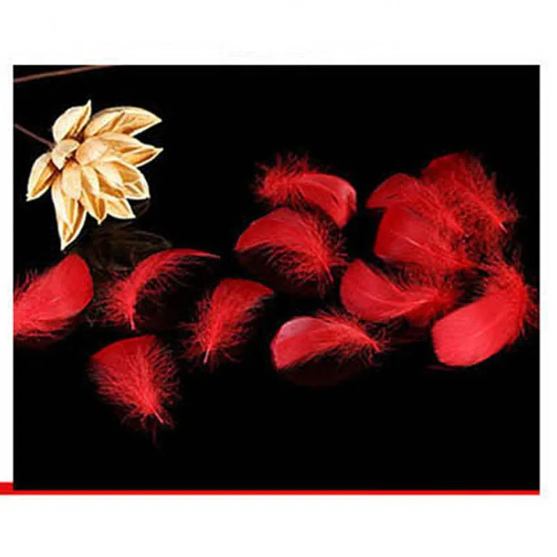 Red Природные Перья 100 шт/Lot7-10cm маленькие плавающие гусиные перья красочные перья, пух для украшения паров ремесла - Цвет: Red