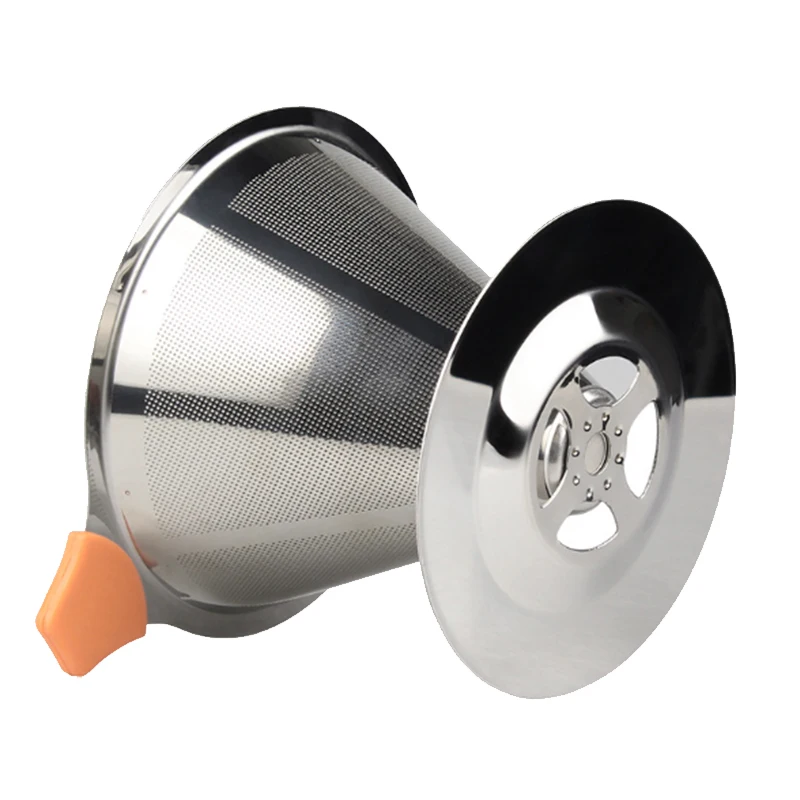 

Reusable Coffee Filter Stainless Steel Mesh Funnel Baskets Coffee Filters Dripper Drip Coffee Filter Cup