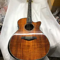 Cutaway 41 Inches Koa Wood PS14 Acoustic Guitar,Abalone Inlays Ebony Fingerboard Cocobolo Back and Sides PS14ce Guitar