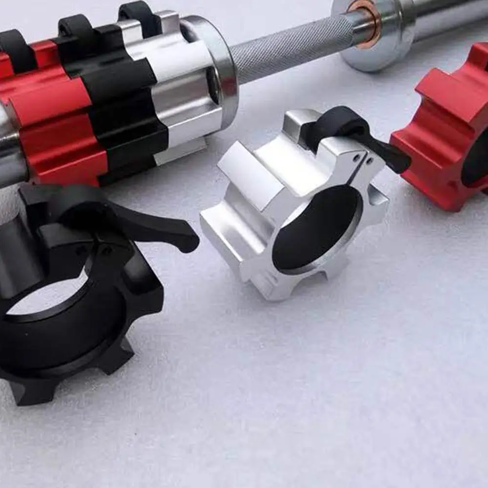 Олимпийский 2 &quotспинлок воротники Штанга Воротник замок гантели зажимы зажим