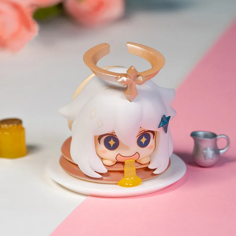 Caja ciega de juguete Genshin Impact Paimon, tem&aacute;tica de comida, figura de acci&oacute;n de Anime, Caja misteriosa sorpra, modelo Sorpresa, regalo de cumplea&ntilde;os para ni&ntilde;as-2
