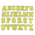 Желтые буквы синели, нашивки, полотенце, вышивка, радужная буква, швейная наклейка I Love You, одежда, аксессуары для рукоделия