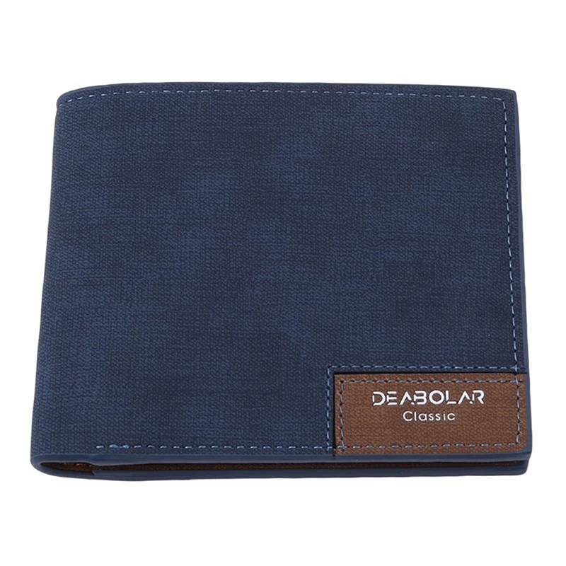 

2021 Minimalist Men's Short Wallet Retro Youth Wallet Ultra-Thin Men's Cross-Section Wallet Men's Wallet