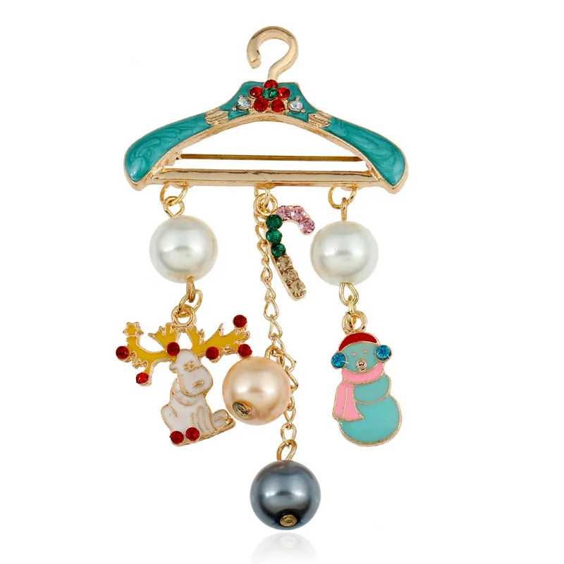 Женская Брошь с подвеской AWAYTR Рождественская брошь на застежке Элегантная