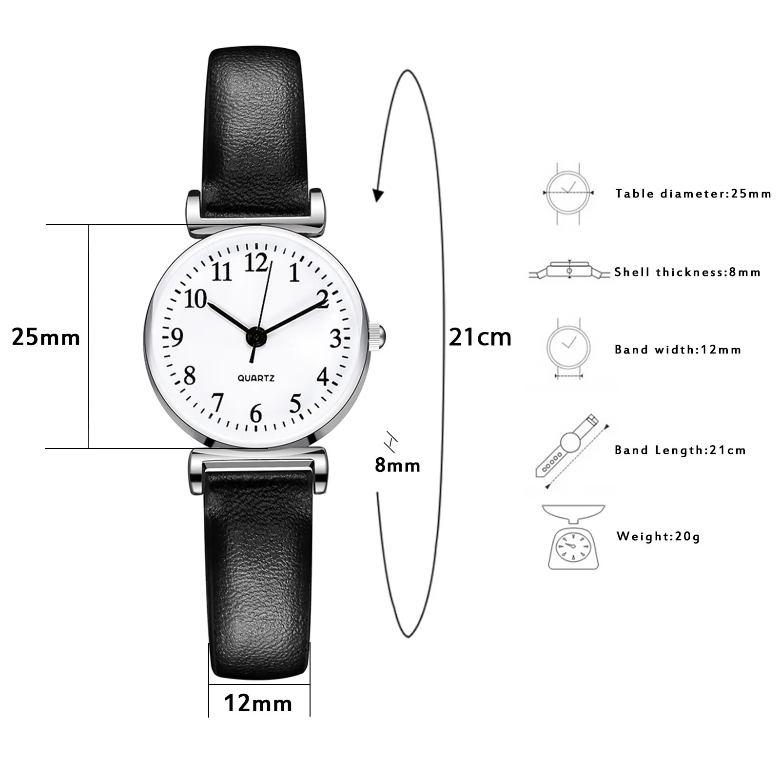 

Women Fashion Quartz WristWatch Arabic Digital Luxury Women Watches Simple Leather Band Ladies Watch Female Clock Reloj Mujer W3