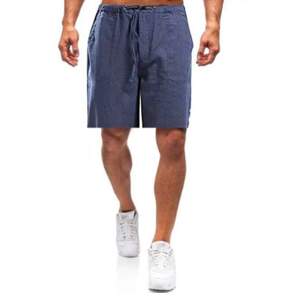 

Sports Jogging Men Plus Size Solid Drawstring Shorts Fitness Fifth Pants short homme Summer Casual Shorts ropa de hombre D30