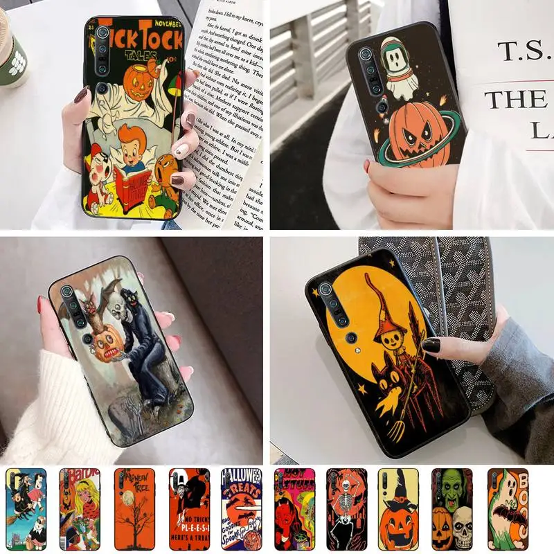 Счастливого Хэллоуина силиконовый чехол для телефона с изображением на задней
