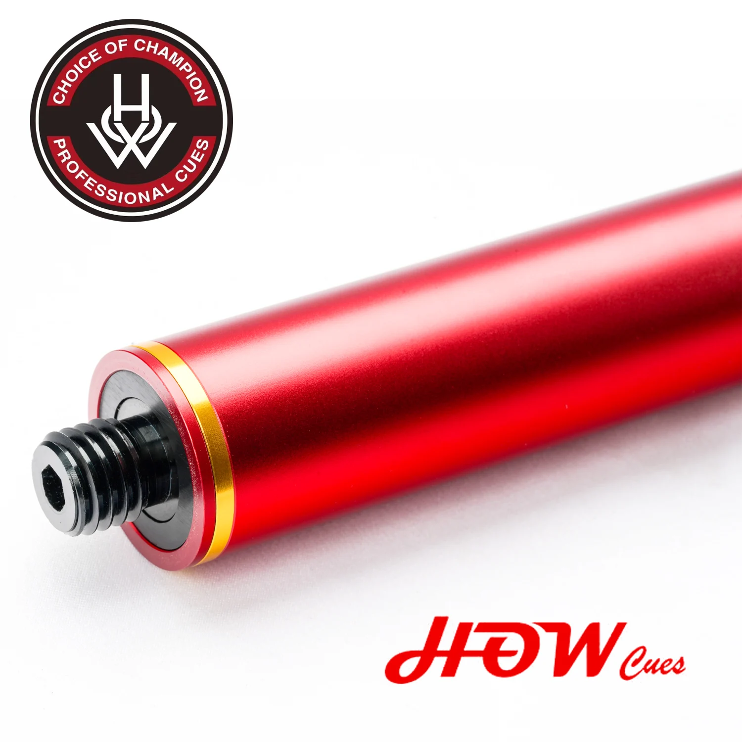 

HOW Carom Cue Extend Extension Billiard Accessories/ Pool Cue Extension Red Stainless Steel Joint Aluminum Alloy For Pool