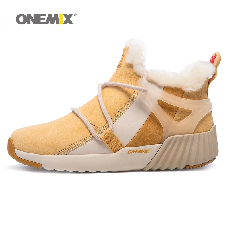 ONEMIX/мужские зимние ботинки теплые женские кроссовки удобная походная обувь