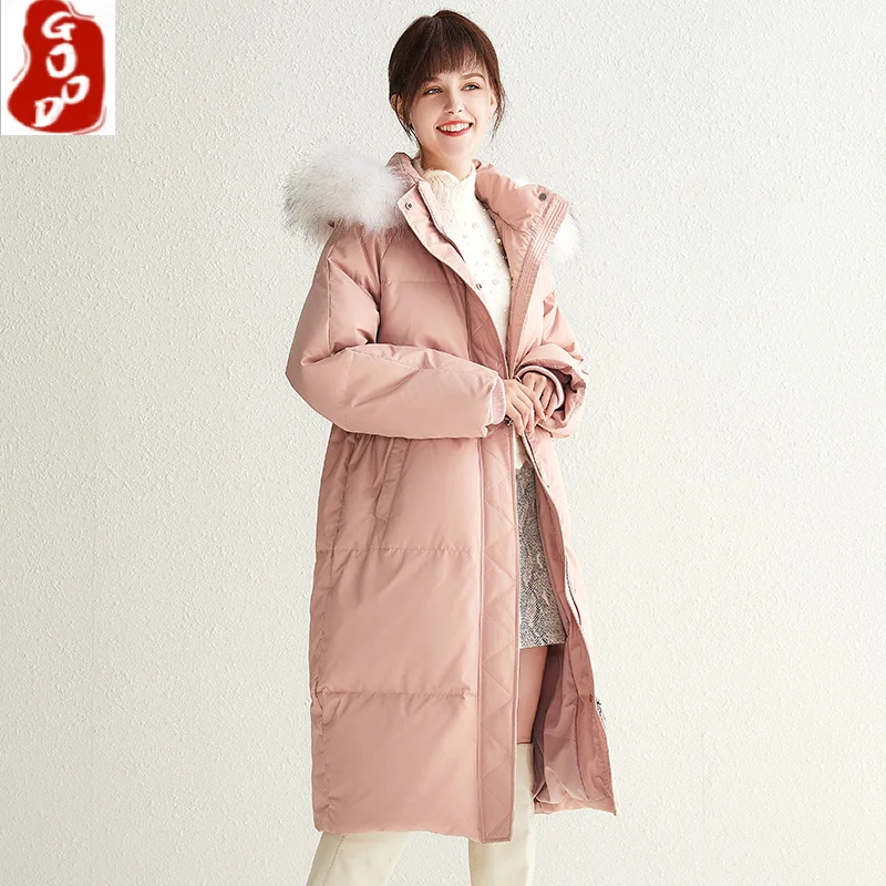 

Hooded Parkas Jacket Women Korean Women's Winter Down Jackets and Coats Fox Fur Collar Coat Female Women Clothes Abrigos WPY895
