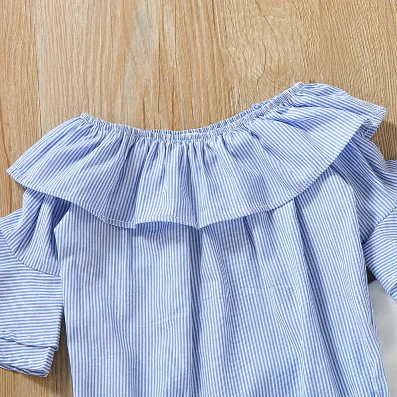 

Newborn Baby Girl Romper Bodysuit Jumpsuit Long Pants Leggings Outfit Clothes Striped Casual Party Holiday Cotton Blend Cute