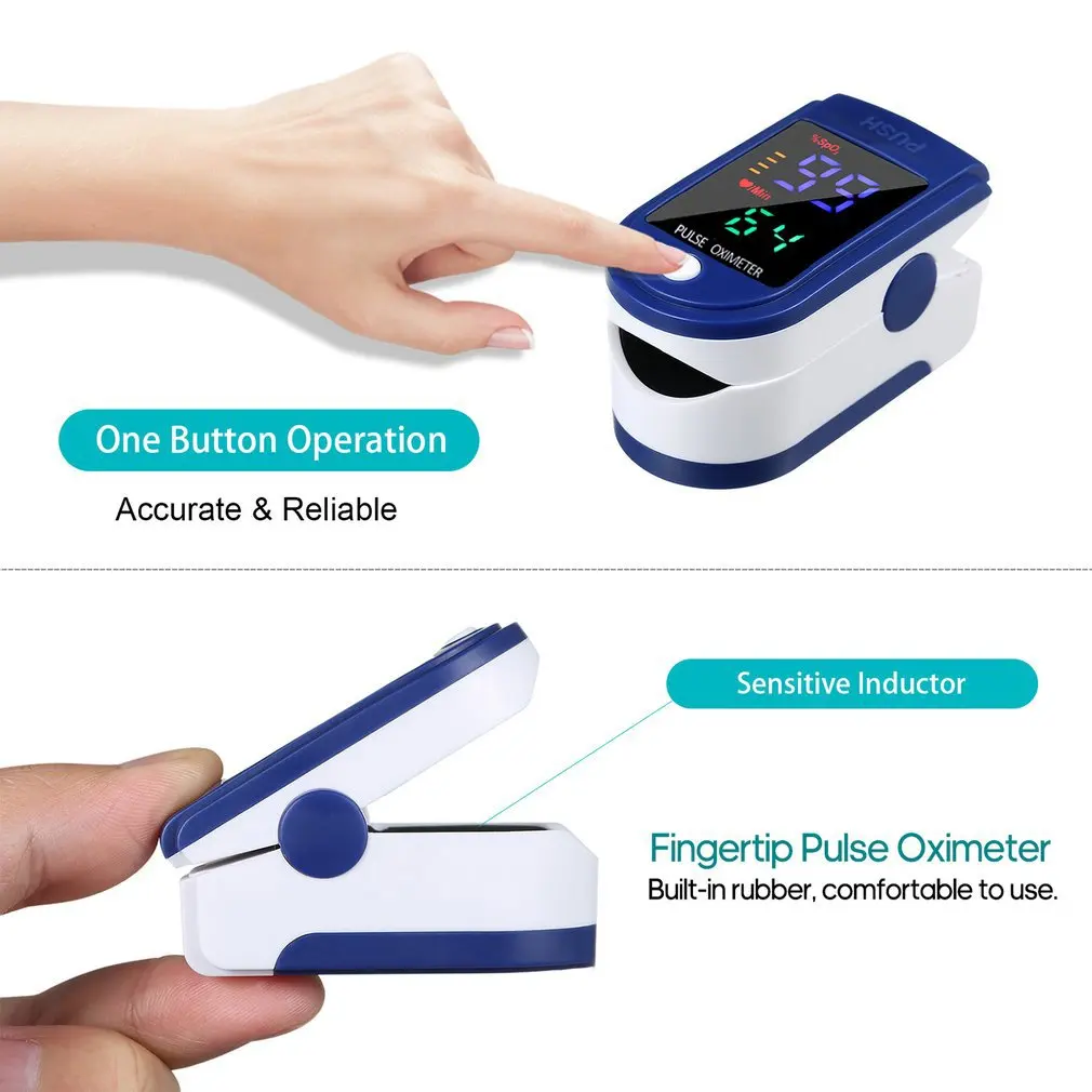 Wholesale! Portable Finger Medical Pulse Oximeter blood oxygen Heart Rate Saturation Meter OLED Oximetro |