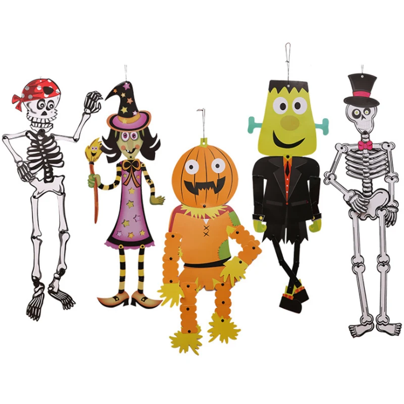 Хэллоуин бумага DIY кулон призрак фестиваль орнамент 3D стерео зомби вампира