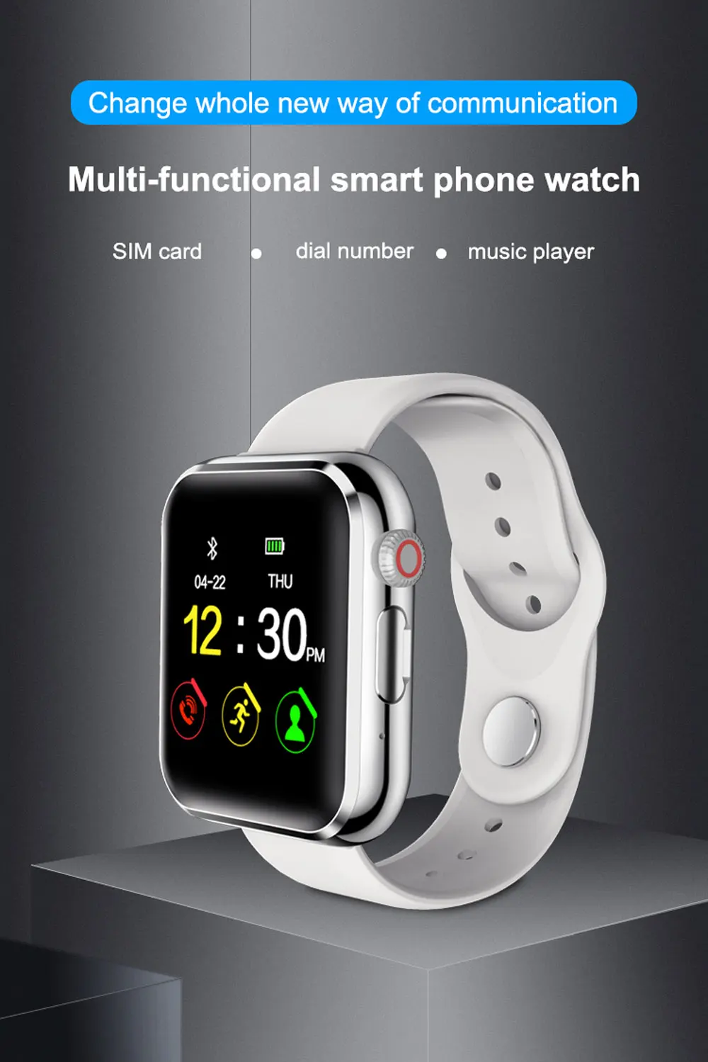 Bluetooth Смарт часы для мужчин и женщин с камерой шагомер поддержка SIM TF карты Smartwatch Whatspp будильник часы для Android