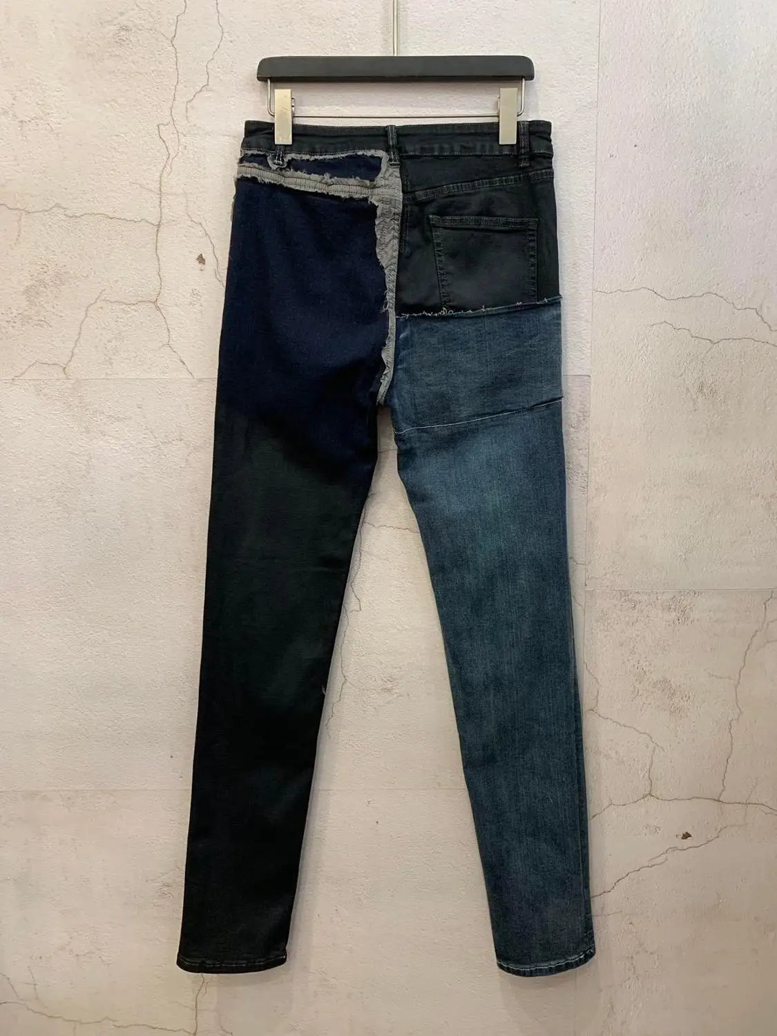 19ss Owen Seak, мужские джинсы, хлопок, готический стиль, мужская одежда, Осенние прямые мужские одноцветные Джинсы, Брюки