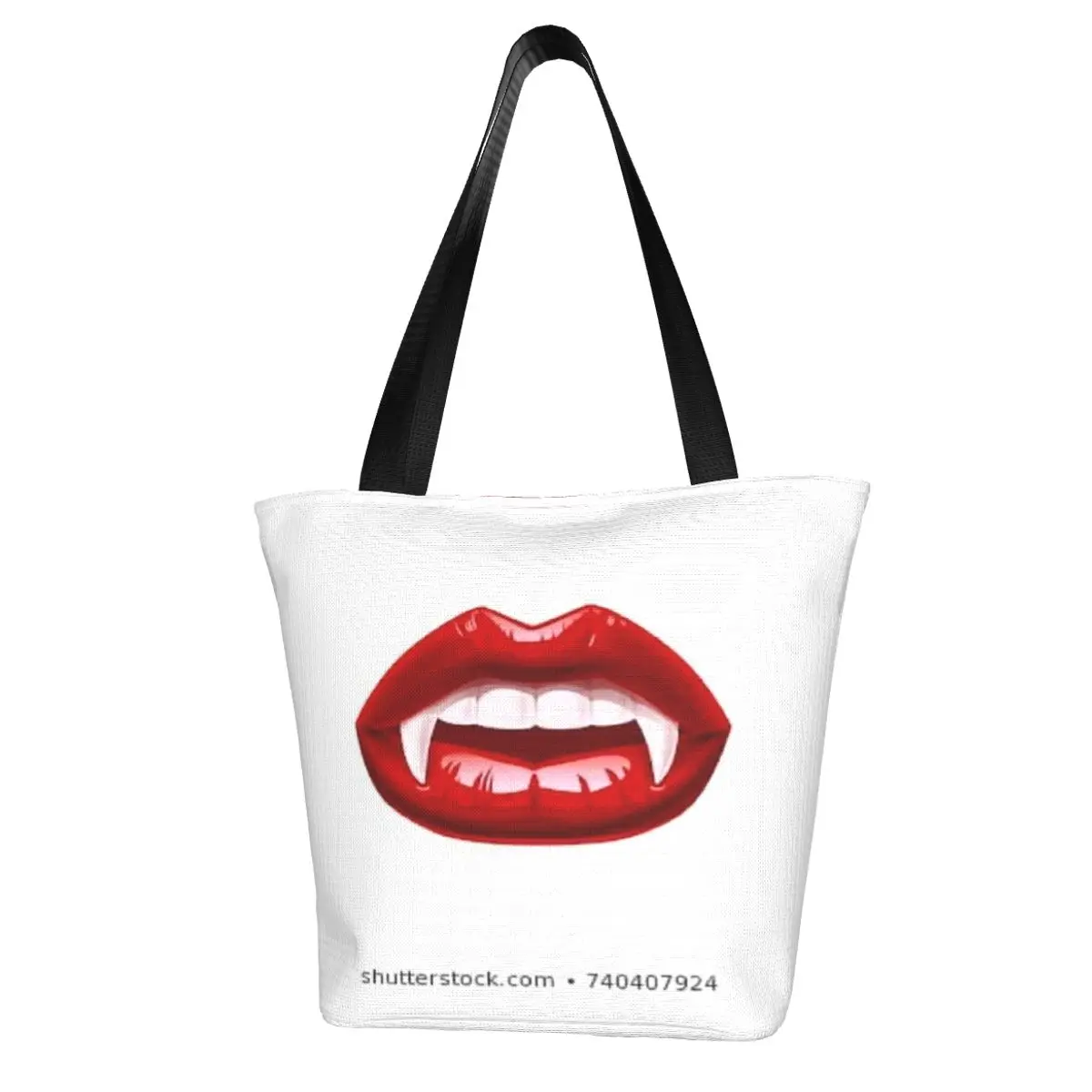 

Teeth Shopping Bag Business Polyester Handbags Student Gift Reusable Bags