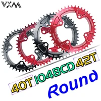 vxm mountain bike bicycle 104bcd 40t 42t crankset tooth plate parts round narrow wide chainring 104 bcd chainwheel bicycle part