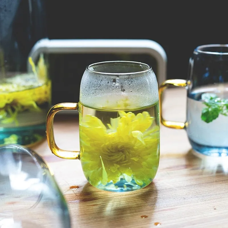 Большой Ёмкость термостойкого взрывозащищенный Стекло чайник дома высокого