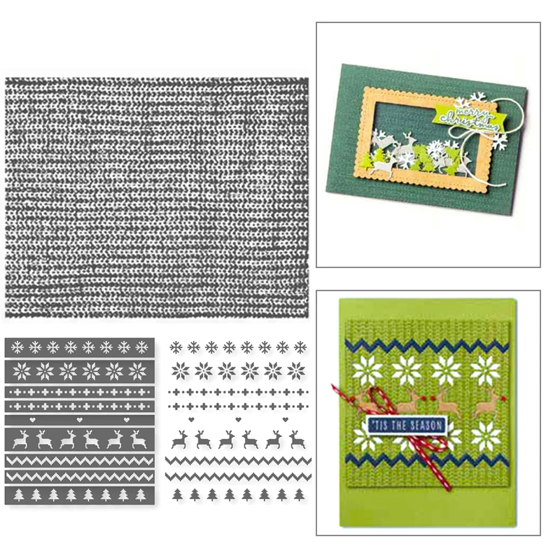

WAVY STRIPES Christmas New Arrival Pattern Clear Stamps For DIY Craft Making Greeting Card Scrapbooking Metal Cutting Dies