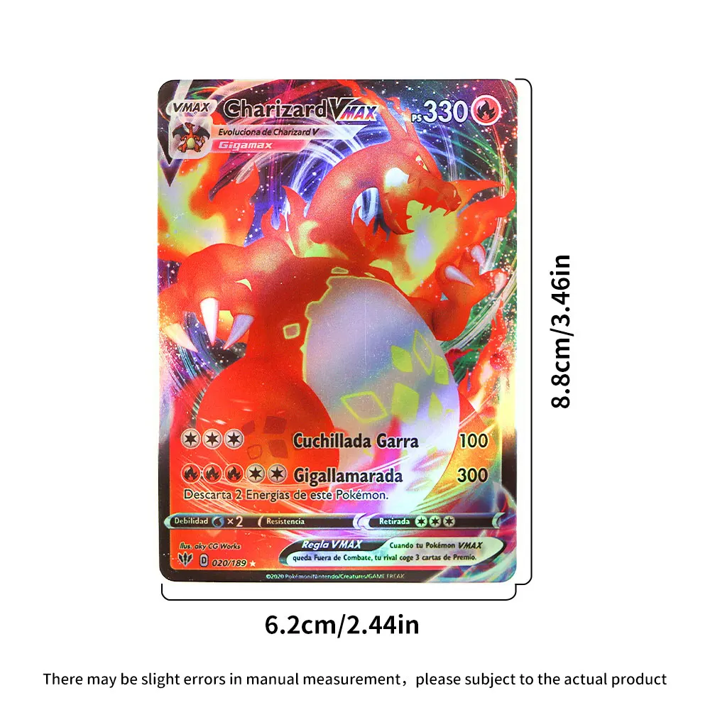 Английская версия карт Pokemon 50-300 шт. карты 300 В макс. GX детская боевая игра ярлык