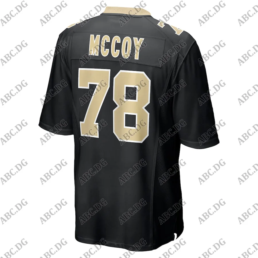 

Men Women Kid Youth New Orleans Erik Mccoy Black Game Jersey