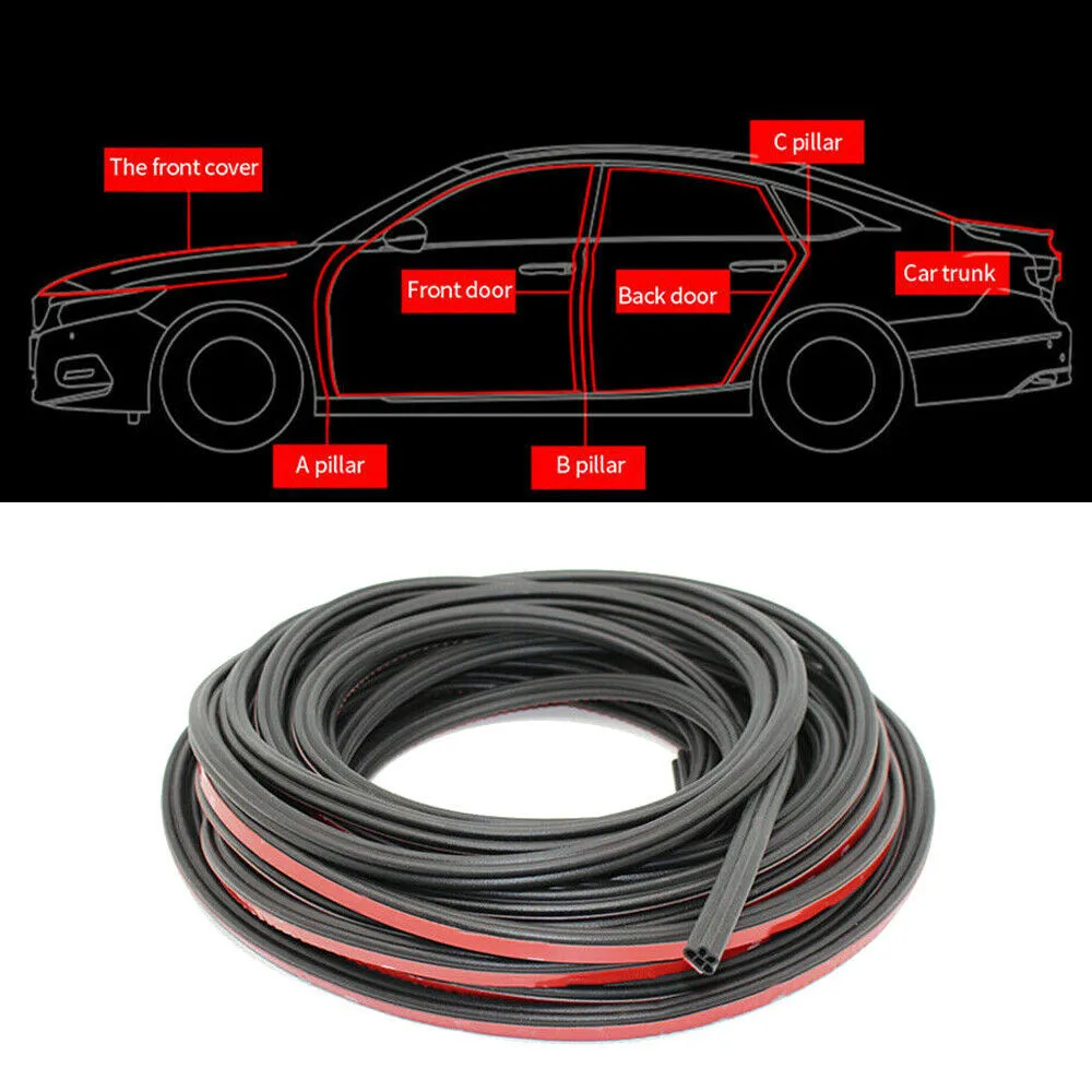 

Car Seal Strip Door Double Layer Dustproof Elastic Moulding Rubber Trim