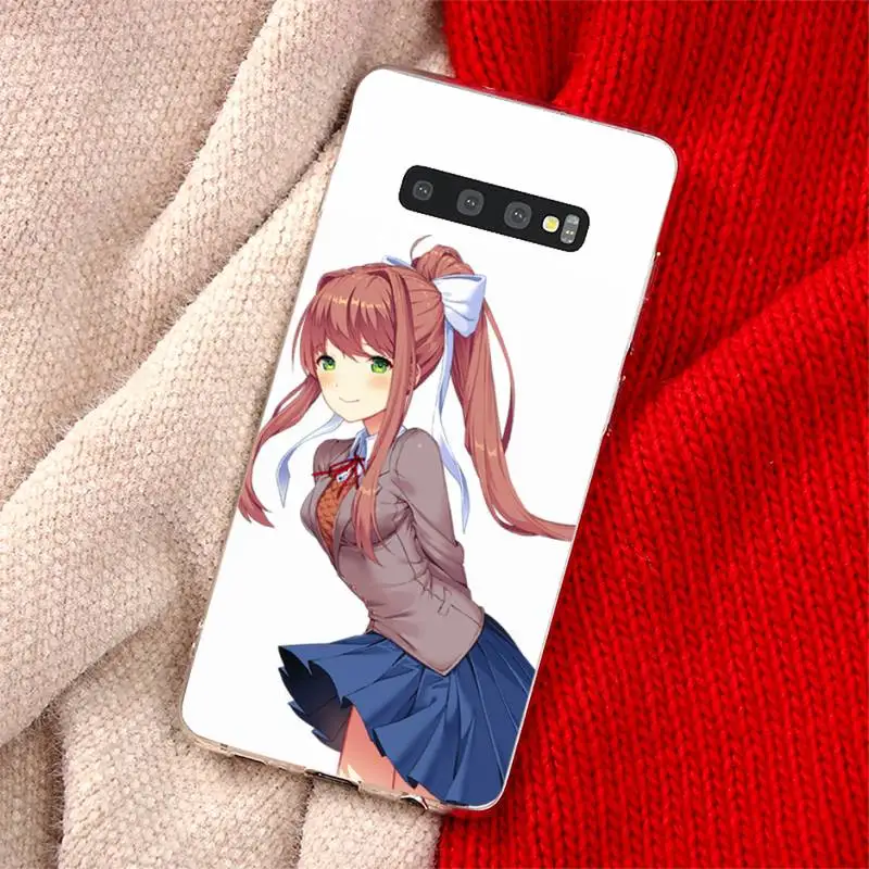 

Doki Doki Literature Club Phone Case Transparent for Samsung A71 S9 10 20 HUAWEI p30 40 honor 10i 8x xiaomi note 8 Pro 10t 11