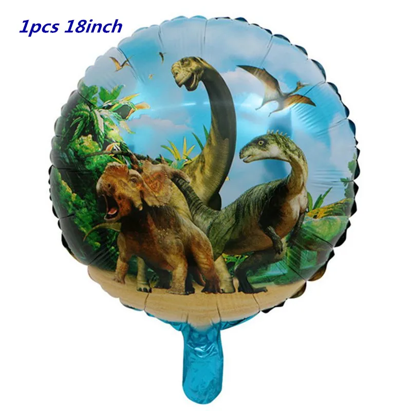 1pcs balloon 6 и 5 шт. большой динозавр фольги шарики, День подарков будущей матери день рождения Юрского мира украшения воздушный шар в форме животного дети подарок Globos - Цвет: 1pcs balloon