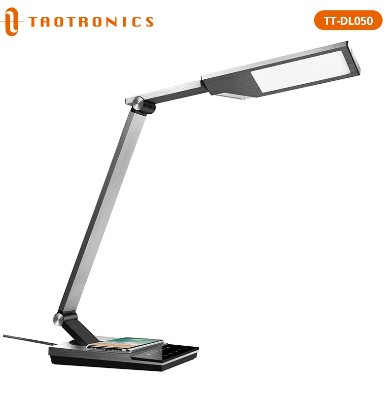 

TaoTronics TT-DL050 LED Desk Lamp with Fast Wireless Charger 5V/2A USB Port Eye Protect Study Business Light Table Lamp