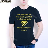wifi went down funny graphic unisex t shirt fashion cotton short sleeve camera t shirt computer geeks branded mens clothing
