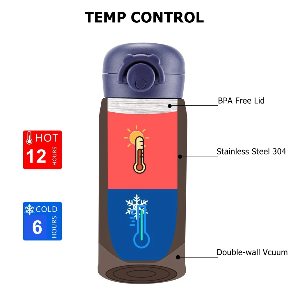 Термокружки PULISI Thermoses из нержавеющей стали изолированная герметичная Колба 12