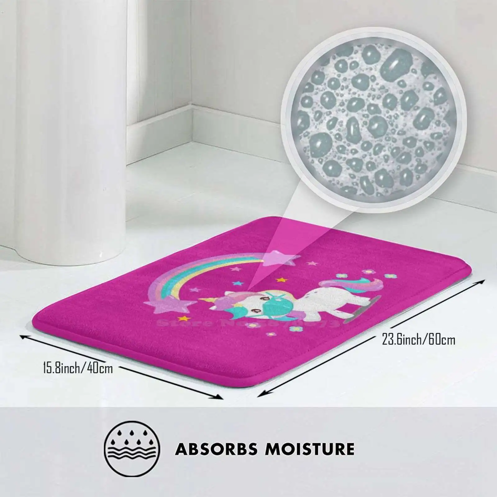 Это даже маска. Мягкие интересные комнатные товары ковер Единорог Розовый Лошадь