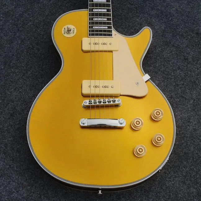 

2021 High quality electric guitar,Solid Mahogany body With gold dust chrome hardware
