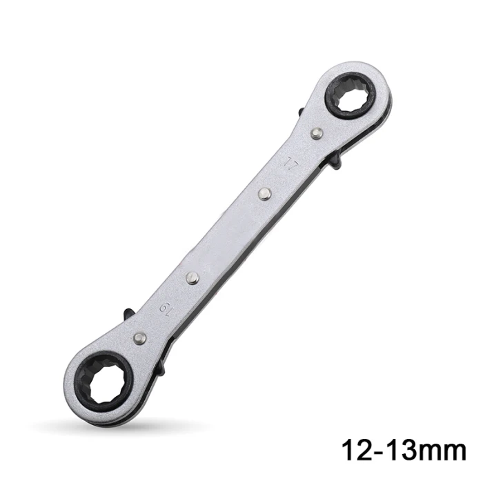 Хром-ванадиевая сталь двойное кольцо головного двухсторонний гаечный ключ ключи с храповиком TN88