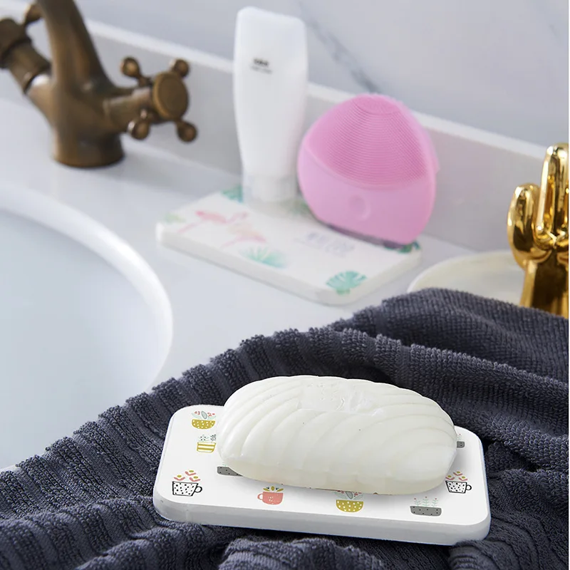 Мультяшный диатомовый грязевой мат для мойки земной умывальник водостойкие