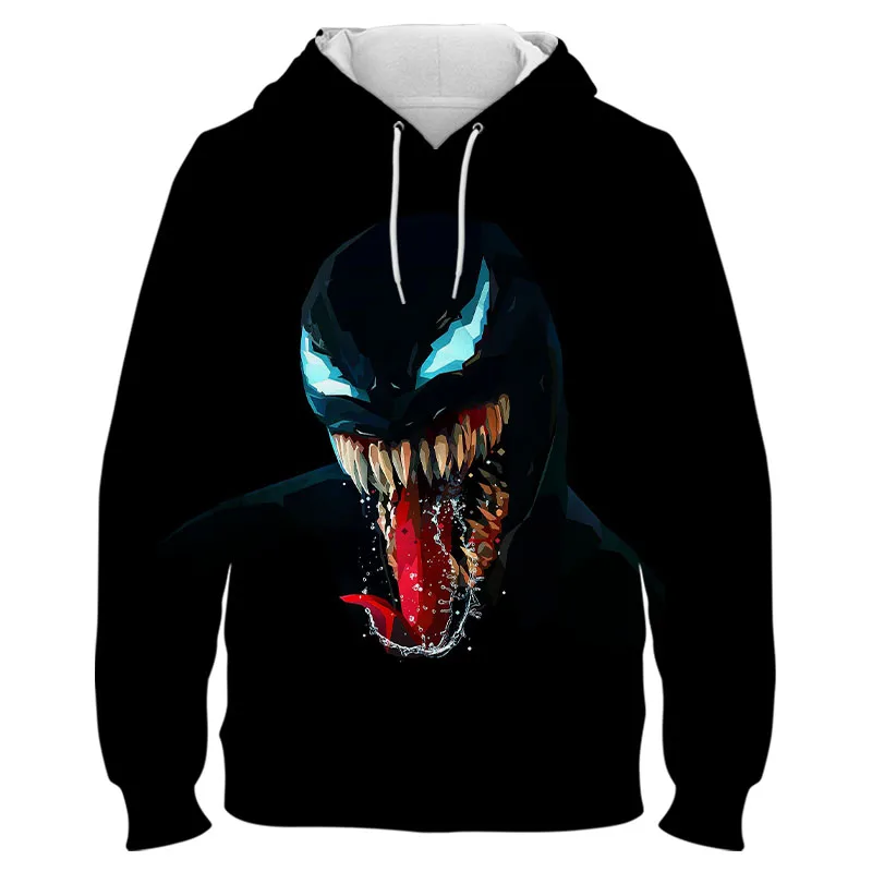Толстовка Venom детская весенне-осенняя Новая модная мужская толстовка с 3D принтом