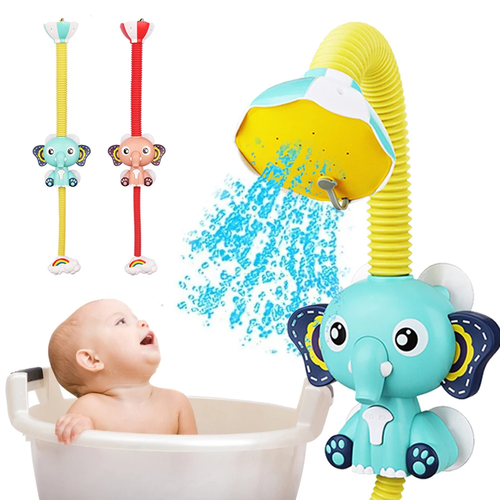 

Elephant Cloud Electric Flower Sprinkling Water Spray Childrens Baby Playing In The Water Bathroom Bathing Summer Toys