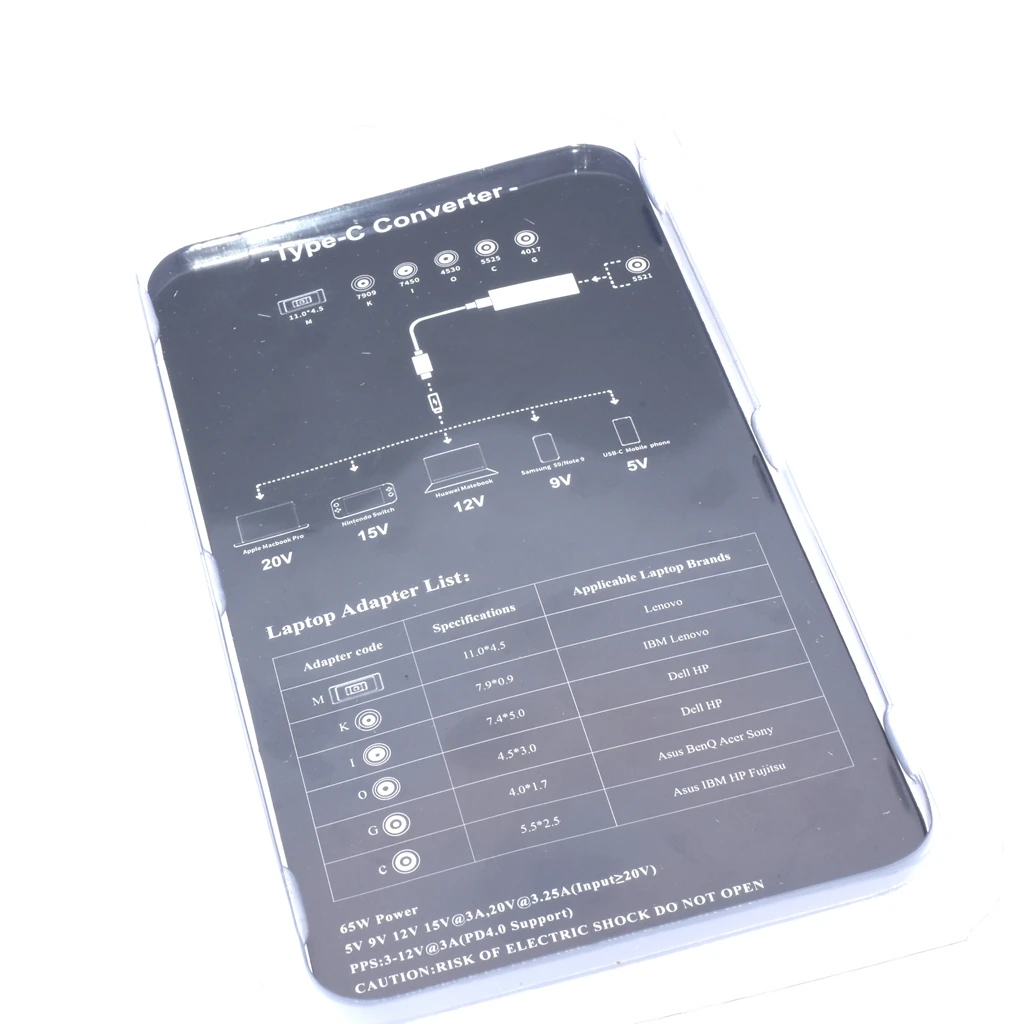 Конвертер USB Type C разъем питания постоянного тока квадратный мама на адаптер для