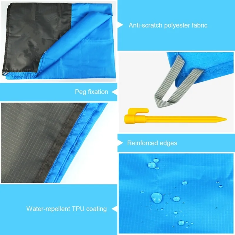 

200x210cm Waterproof Beach Blanket Outdoor Portable Picnic Mat Camping Ground Mat Mattress Outdoor Camping Picnic Mat blanket