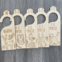 5 pcs childrens closet size divider set custom designs forest animals theme closet dividers for baby clothes