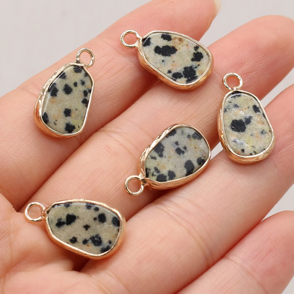 

Natural Stone Gem Damation Jasper Pendant Crafts DIY Charm Necklace Bracelet Earring Jewelry Accessories Exquisite Gift Making