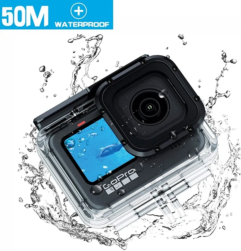 Водонепроницаемый чехол для Gopro Hero 9 аксессуары подводного плавания защитный
