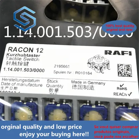 только оригинальные новые импортные немецкие RAFI 1.14.001.503 0000 SMT KONE кнопка лифта 12x12x5 переключатель