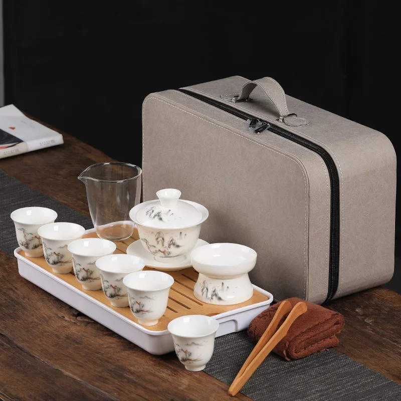 Набор для китайской чайной церемонии высококачественный керамический чайник